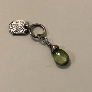 Pyrrha Sterling Silver Green charm.